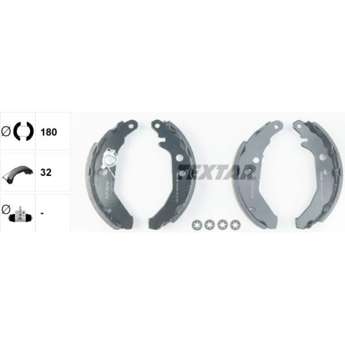 Textar 91041900 Bremsbackensatz Textar 91041900 Bremsbackensatz
