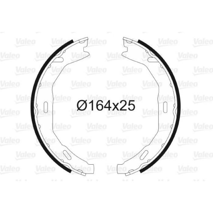 Valeo 564136 Bremsbackensatz, Feststellbremse Valeo 564136 Bremsbackensatz, Feststellbremse