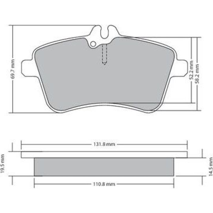 Metzger 1170083 Bremsbelagsatz, Scheibenbremse Metzger 1170083 Bremsbelagsatz, Scheibenbremse