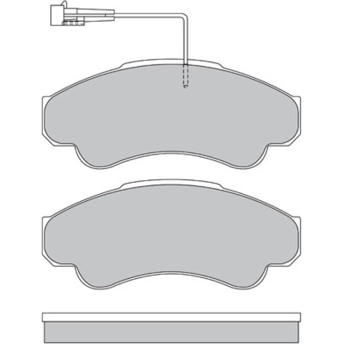 Metzger 1170344 Bremsbelagsatz, Scheibenbremse