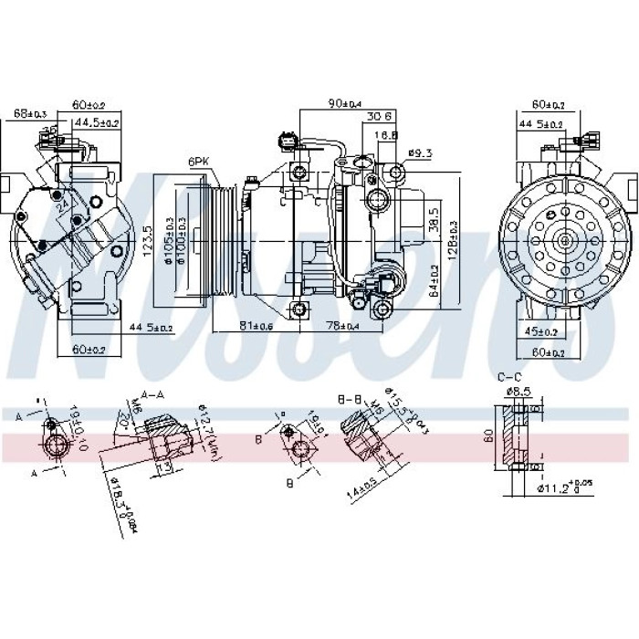 Nissens 89443 Kompressor, Klimaanlage FIRST FIT Nissens 89443 Kompressor, Klimaanlage FIRST FIT