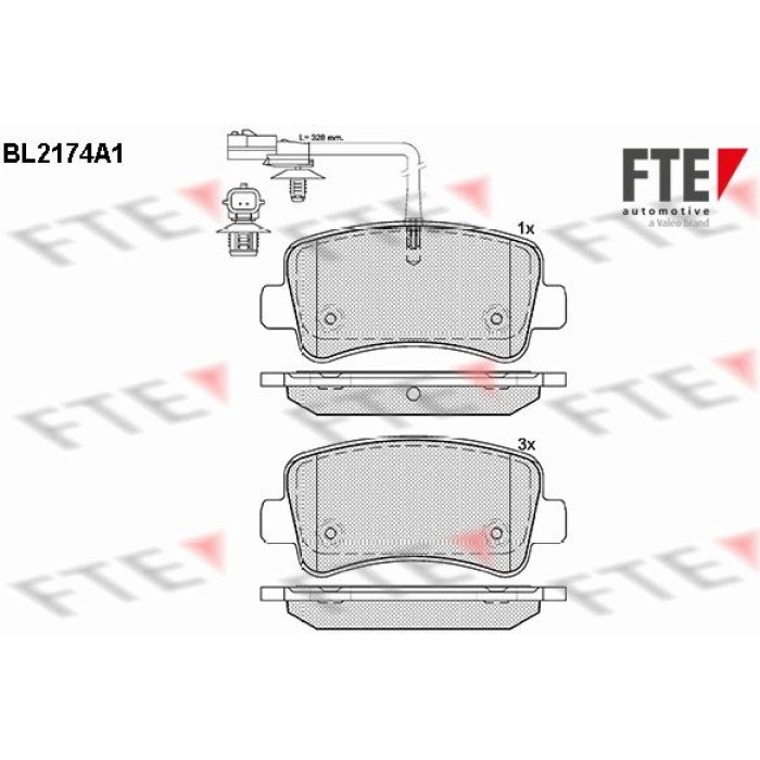FTE 9010692 Bremsbelagsatz, Scheibenbremse FTE 9010692 Bremsbelagsatz, Scheibenbremse