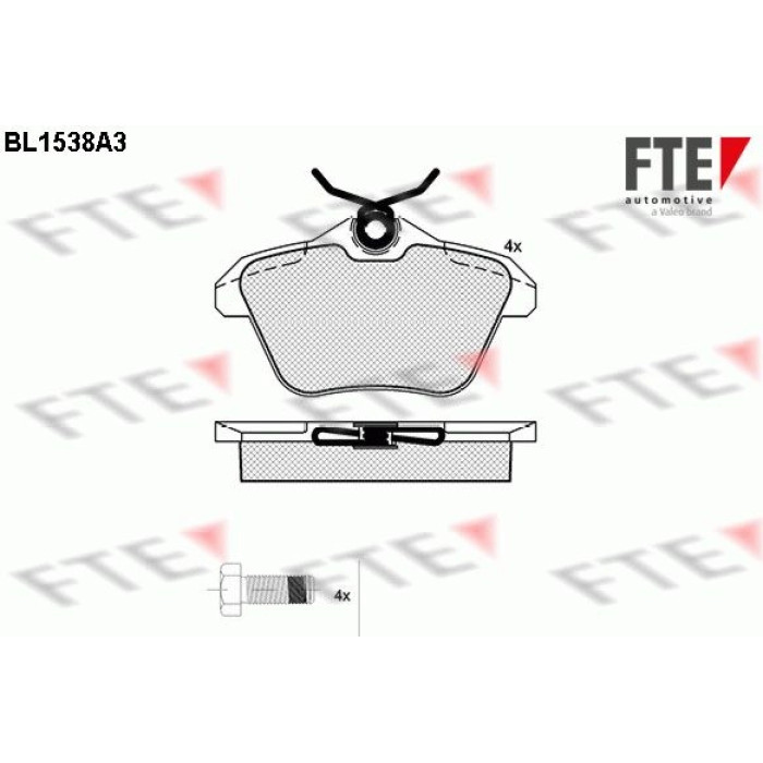 FTE 9010237 Bremsbelagsatz, Scheibenbremse FTE 9010237 Bremsbelagsatz, Scheibenbremse