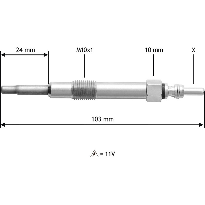 Valeo 345114 Glühkerze Valeo 345114 Glühkerze