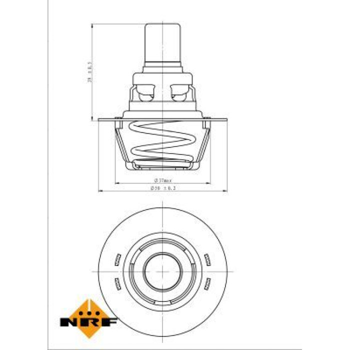 NRF 725141 Thermostat, Kühlmittel NRF 725141 Thermostat, Kühlmittel