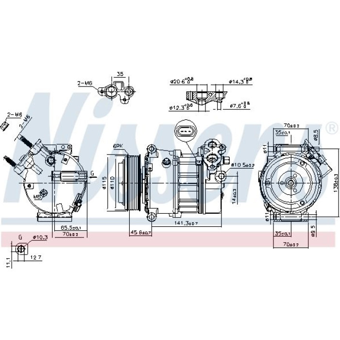 Nissens 890617 Kompressor, Klimaanlage FIRST FIT Nissens 890617 Kompressor, Klimaanlage FIRST FIT