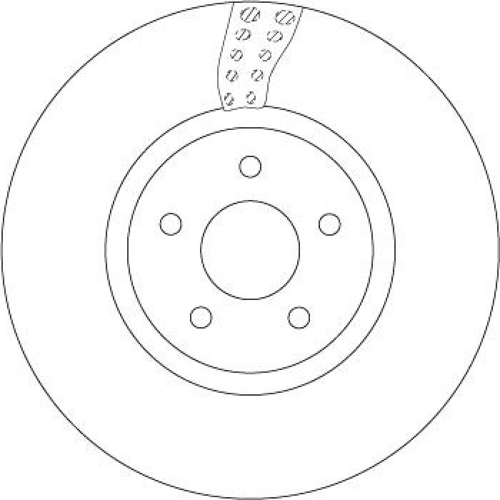 TRW DF6662S Bremsscheibe SINGLE TRW DF6662S Bremsscheibe SINGLE