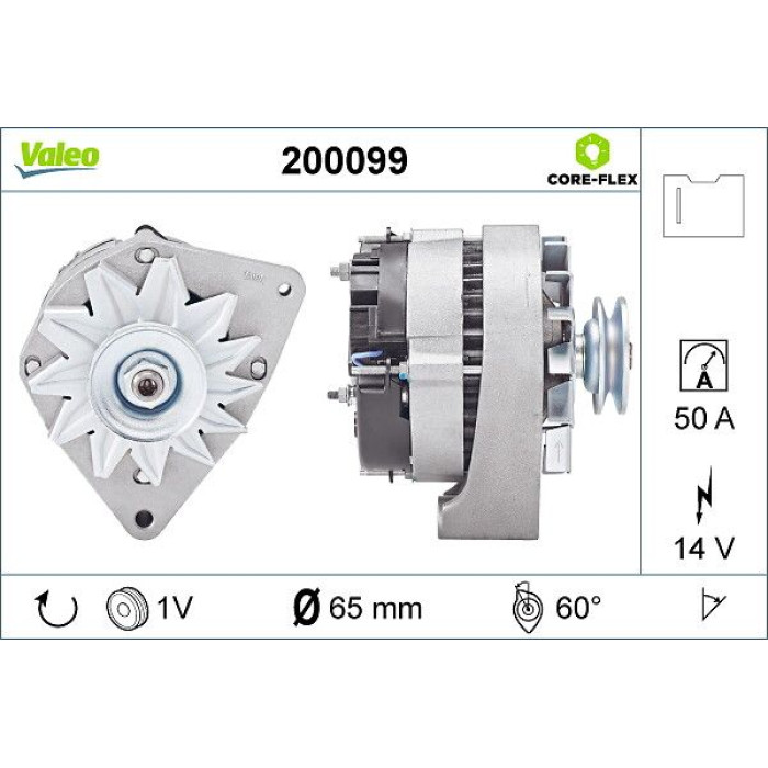 Valeo 200099 Generator CORE-FLEX Valeo 200099 Generator CORE-FLEX