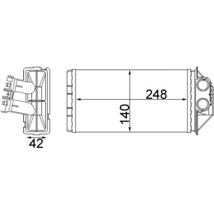 Mahle AH 187 000S Wärmetauscher, Innenraumheizung BEHR Mahle AH 187 000S Wärmetauscher, Innenraumheizung BEHR