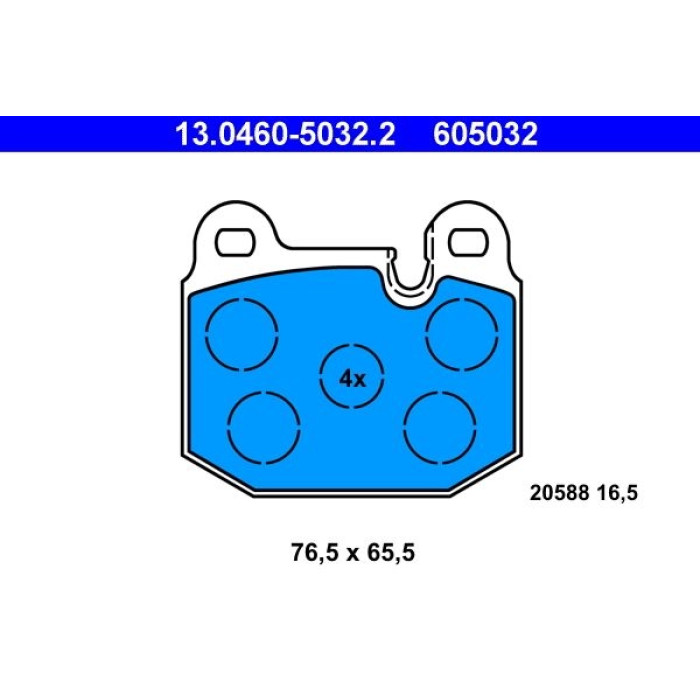 ATE 13.0460-5032.2 Bremsbelagsatz, Scheibenbremse ATE 13.0460-5032.2 Bremsbelagsatz, Scheibenbremse