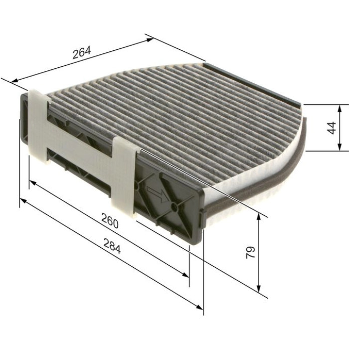 BOSCH 1 987 435 001 Innenraumfilter BOSCH 1 987 435 001 Innenraumfilter