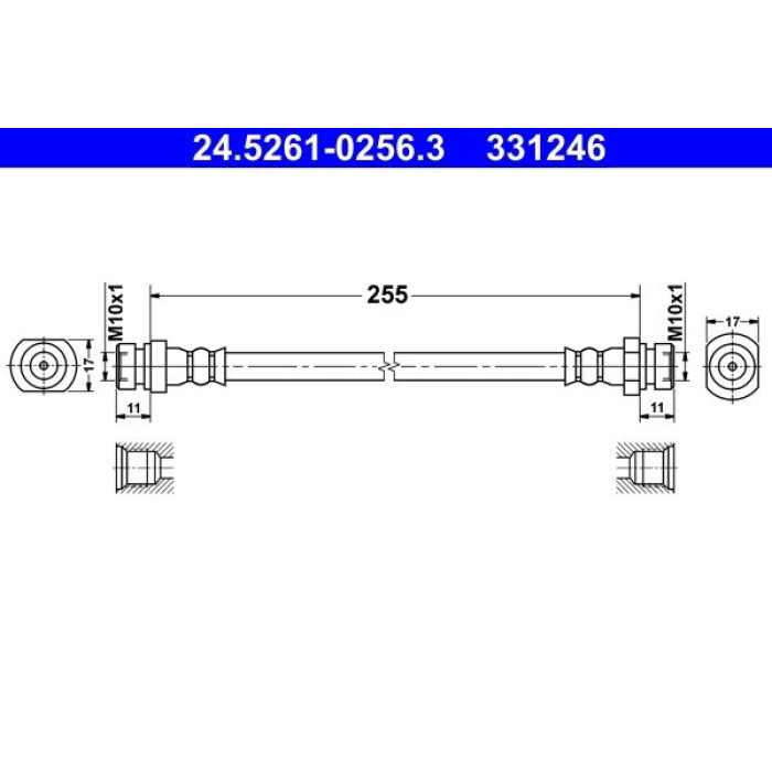 ATE 24.5261-0256.3 Bremsschlauch