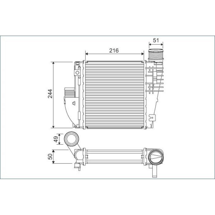Valeo 822927 Ladeluftkühler