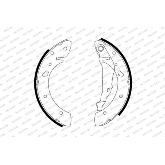 Ferodo FSB581 Bremsbackensatz PREMIER Ferodo FSB581 Bremsbackensatz PREMIER