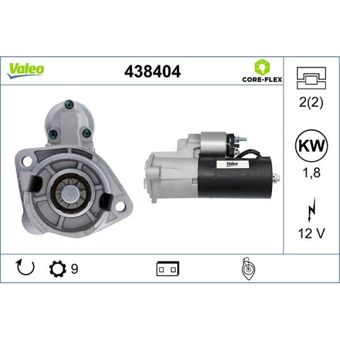 Valeo 438404 Starter CORE-FLEX