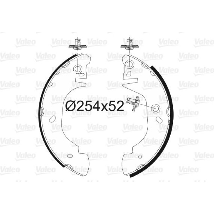 Valeo 562637 Bremsbackensatz Valeo 562637 Bremsbackensatz