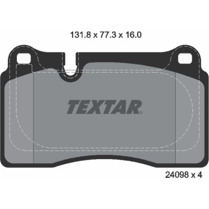 Textar 2409803 Bremsbelagsatz, Scheibenbremse Textar 2409803 Bremsbelagsatz, Scheibenbremse