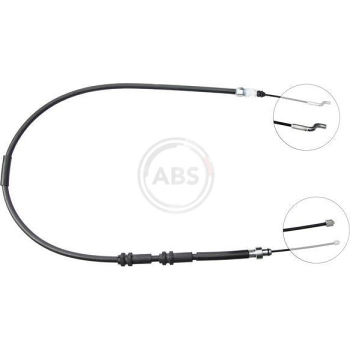 2x A.B.S K13566 Seilzug, Feststellbremse 2 x