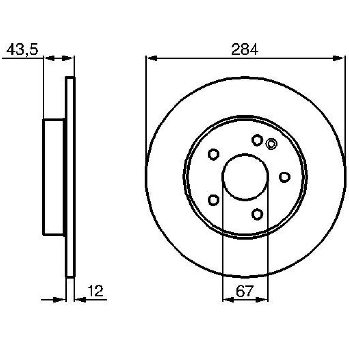 BOSCH 0 986 478 262 Bremsscheibe BOSCH 0 986 478 262 Bremsscheibe