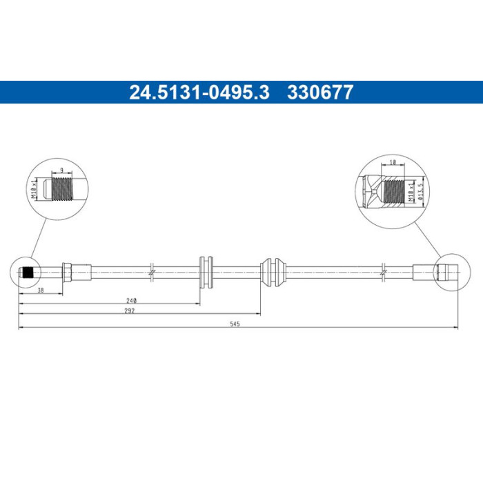 Bremsschlauch 24.5131-0495.3