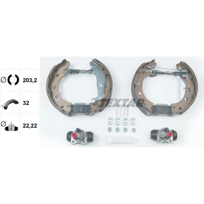 Textar 84057401 Bremsbackensatz Shoe Kit Pro Textar 84057401 Bremsbackensatz Shoe Kit Pro