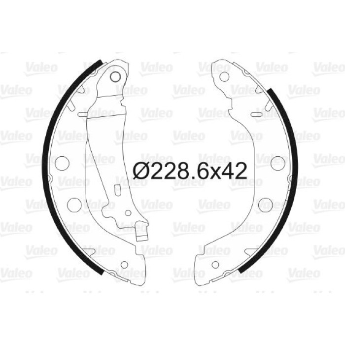Valeo 562638 Bremsbackensatz Valeo 562638 Bremsbackensatz