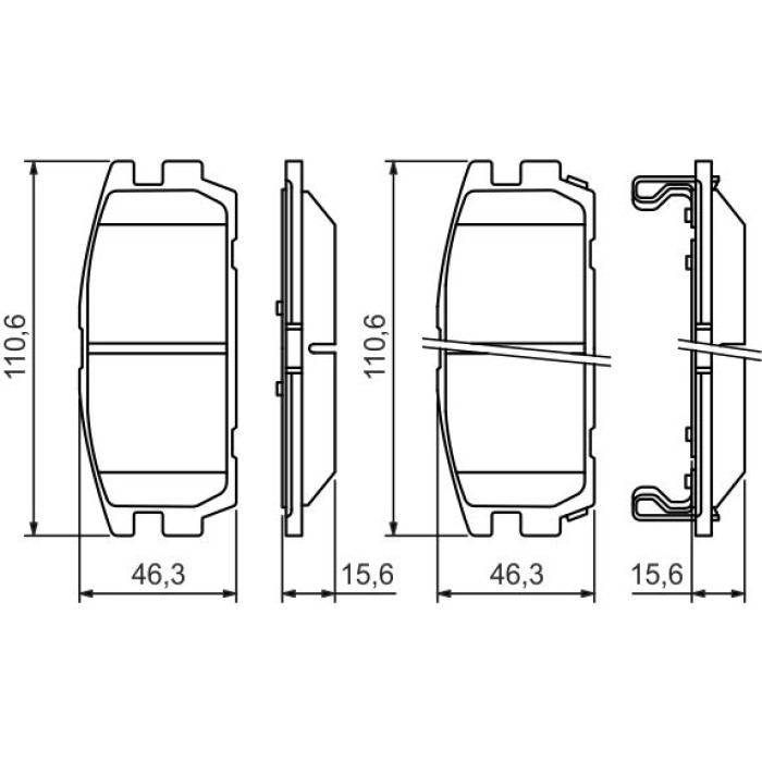 BOSCH 0 986 494 137 Bremsbelagsatz, Scheibenbremse BOSCH 0 986 494 137 Bremsbelagsatz, Scheibenbremse