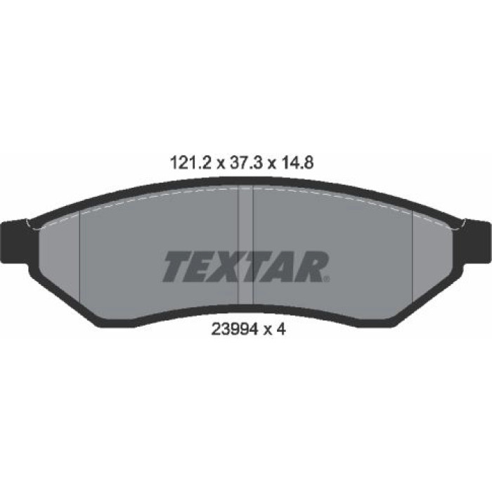 Textar 2399401 Bremsbelagsatz, Scheibenbremse Textar 2399401 Bremsbelagsatz, Scheibenbremse