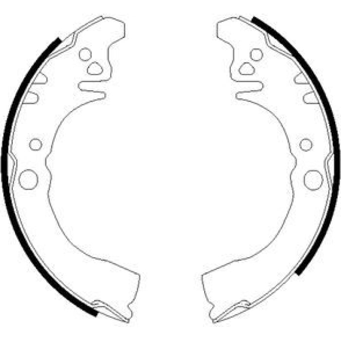 Hella 8DB 355 002-431 Bremsbackensatz