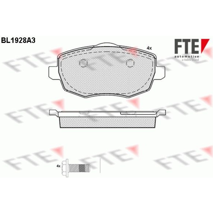 FTE 9010516 Bremsbelagsatz, Scheibenbremse FTE 9010516 Bremsbelagsatz, Scheibenbremse
