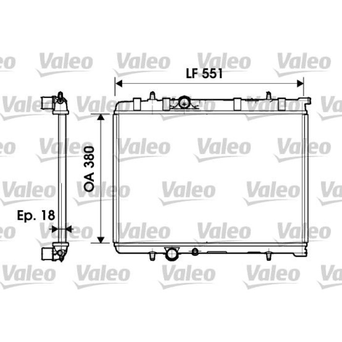 Valeo 734346 Kühler, Motorkühlung Valeo 734346 Kühler, Motorkühlung