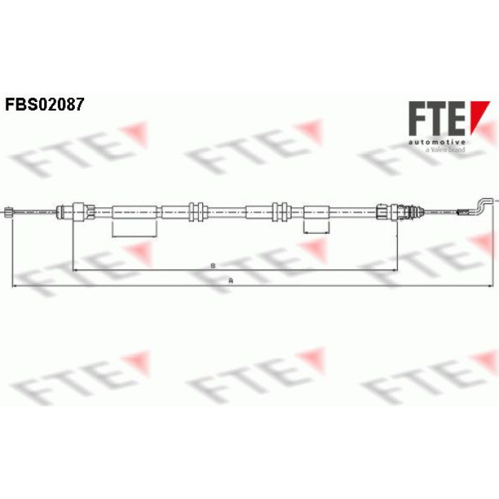 Seilzug, Feststellbremse 9250087 Seilzug, Feststellbremse 9250087