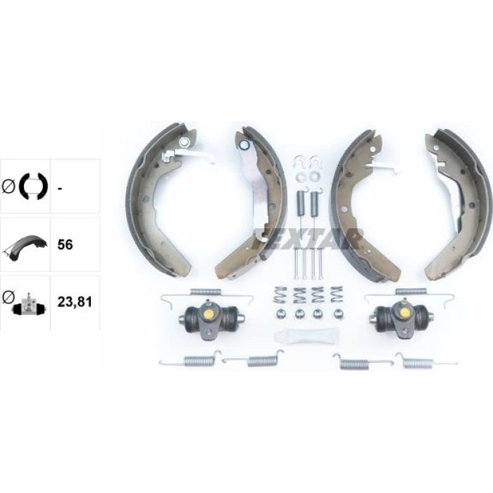 Textar 83027600 Bremsbackensatz Shoe Kit Textar 83027600 Bremsbackensatz Shoe Kit