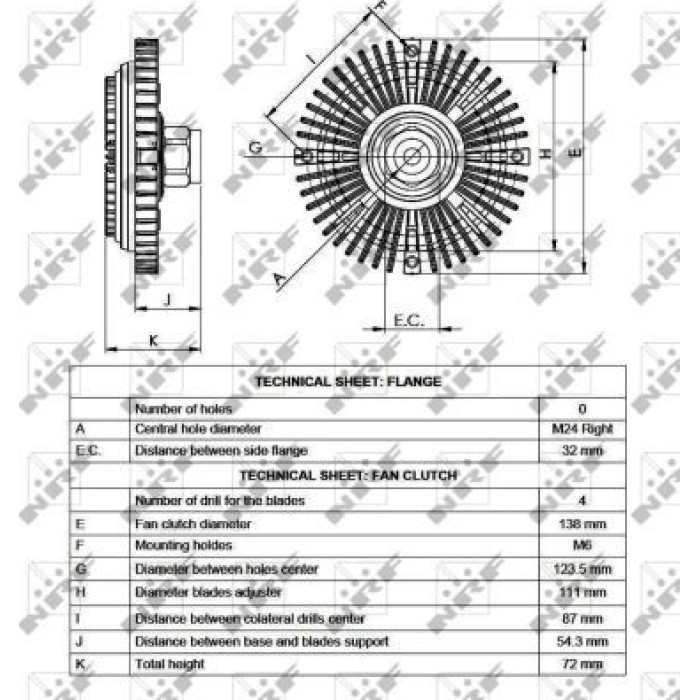 Kupplung, Kühlerlüfter 49521 Kupplung, Kühlerlüfter 49521