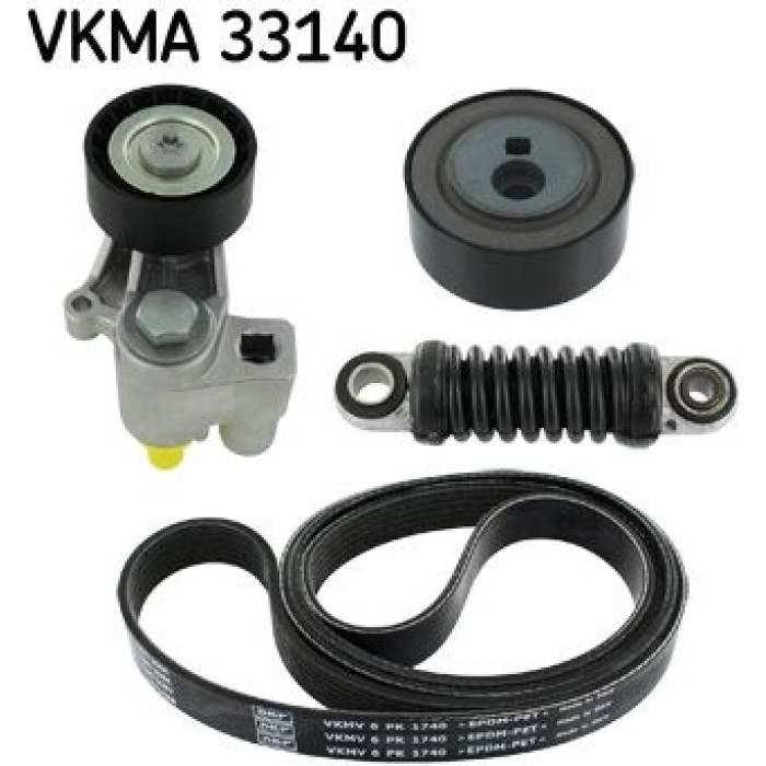 SKF VKMA 33140 Keilrippenriemensatz SKF VKMA 33140 Keilrippenriemensatz