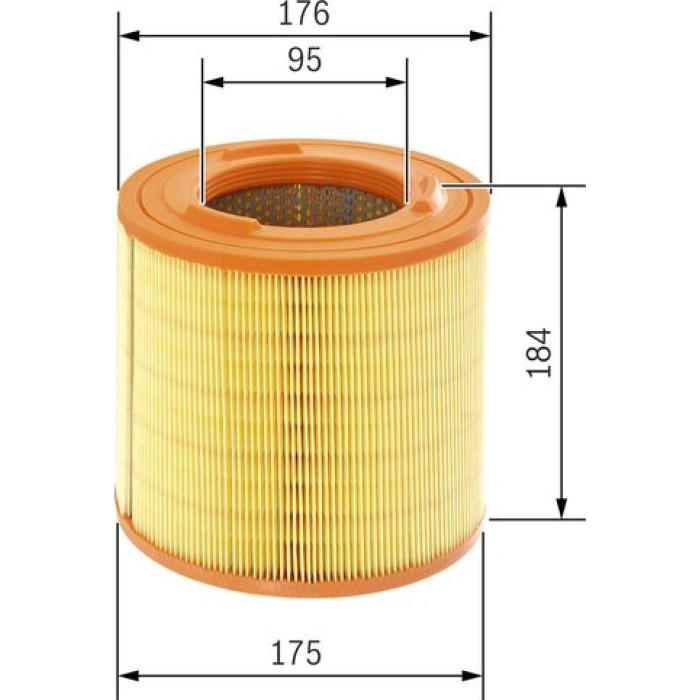 BOSCH F 026 400 183 Luftfilter BOSCH F 026 400 183 Luftfilter