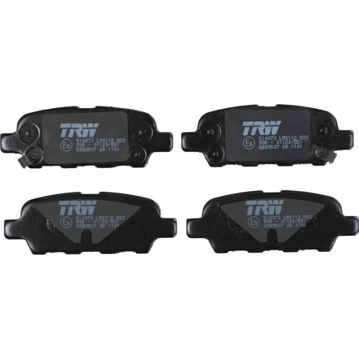 TRW GDB3507 Bremsbelagsatz, Scheibenbremse COTEC