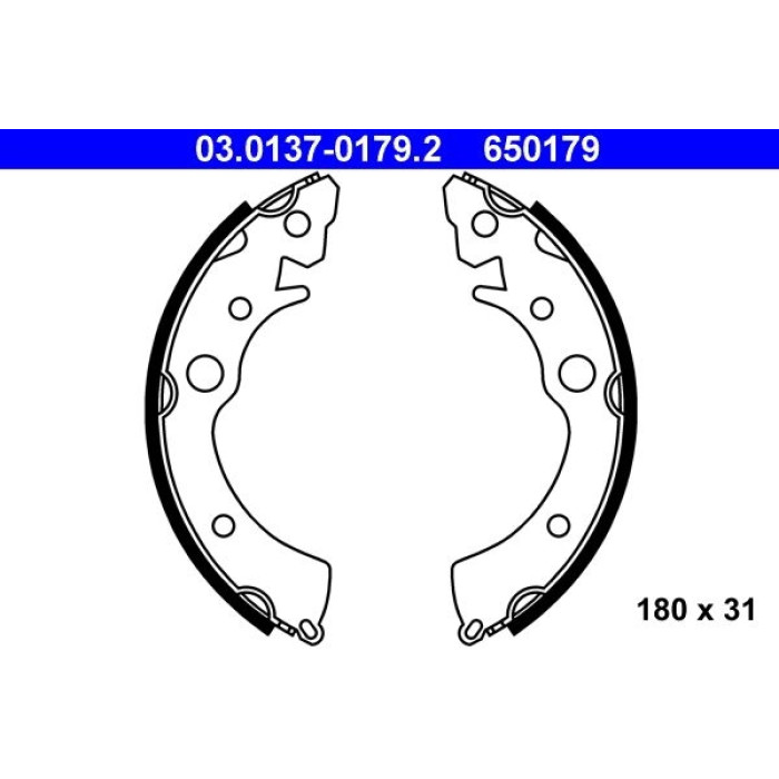 ATE 03.0137-0179.2 Bremsbackensatz
