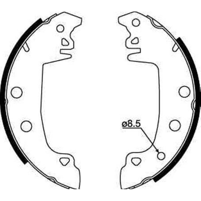 TRW GS8317 Bremsbackensatz TRW GS8317 Bremsbackensatz