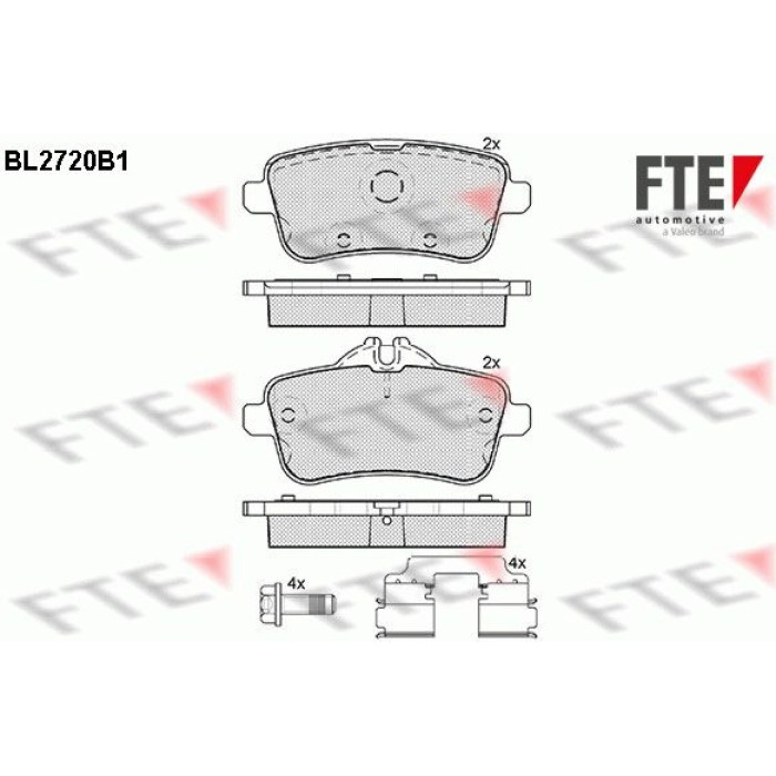 FTE 9010945 Bremsbelagsatz, Scheibenbremse FTE 9010945 Bremsbelagsatz, Scheibenbremse