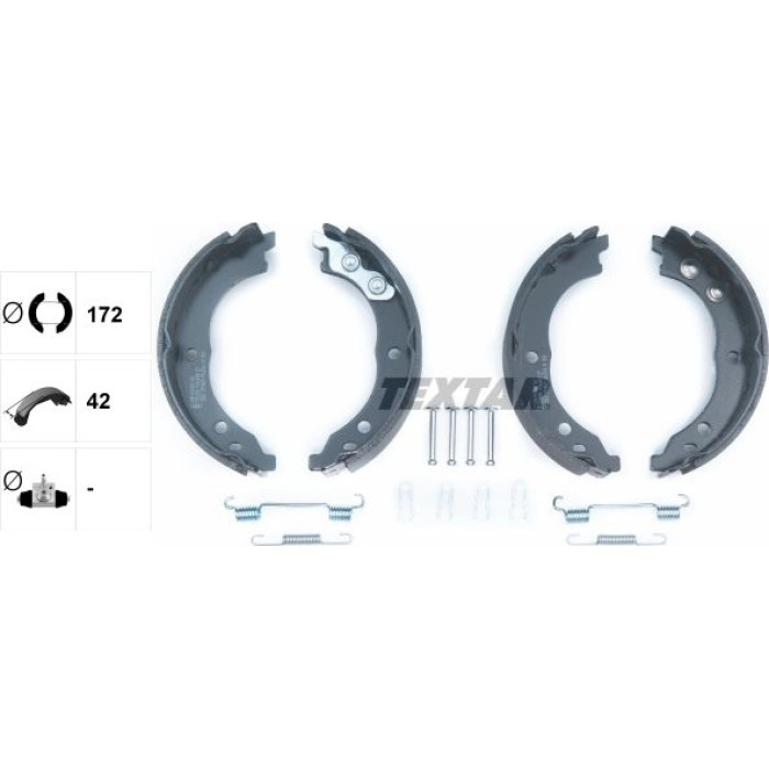 Textar 91064800 Bremsbackensatz, Feststellbremse Textar 91064800 Bremsbackensatz, Feststellbremse
