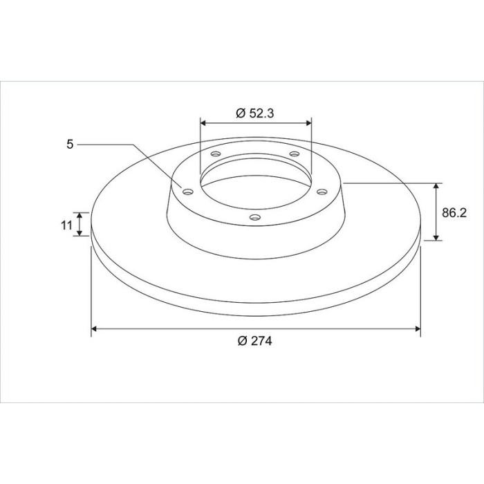 Valeo 672807 Bremsscheibe COATED
