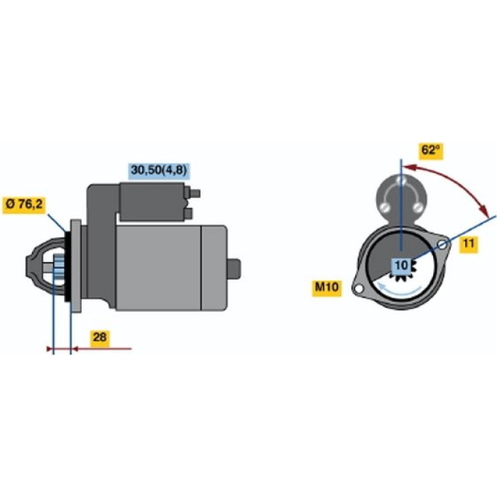 BOSCH 0 001 109 260 Starter BOSCH 0 001 109 260 Starter