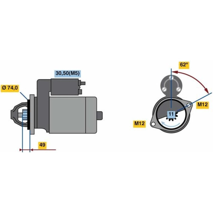 BOSCH 0 001 138 039 Starter BOSCH 0 001 138 039 Starter