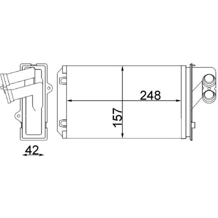 Mahle AH 101 000S Wärmetauscher, Innenraumheizung BEHR Mahle AH 101 000S Wärmetauscher, Innenraumheizung BEHR