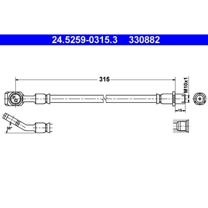 ATE 24.5259-0315.3 Bremsschlauch