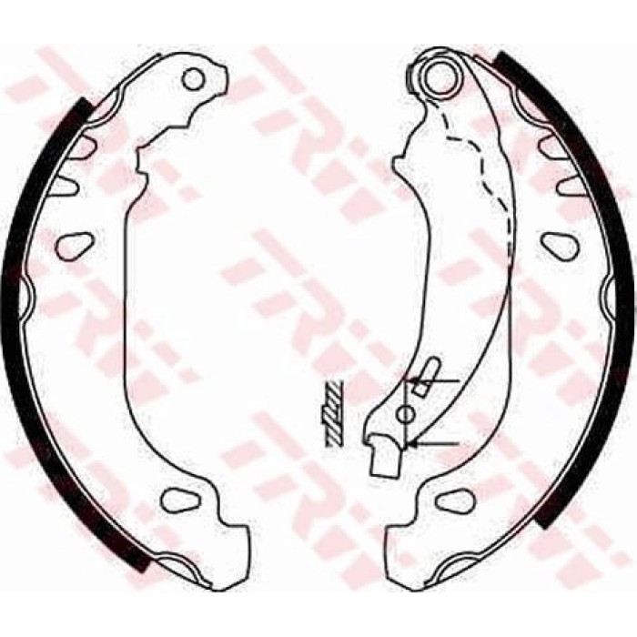 TRW GS8642 Bremsbackensatz TRW GS8642 Bremsbackensatz