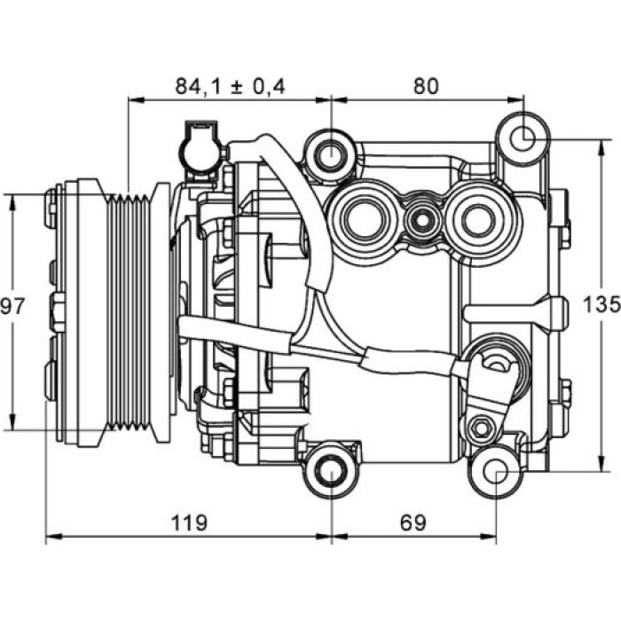 Mahle ACP 106 000P Kompressor, Klimaanlage BEHR Premium Line Mahle ACP 106 000P Kompressor, Klimaanlage BEHR Premium Line