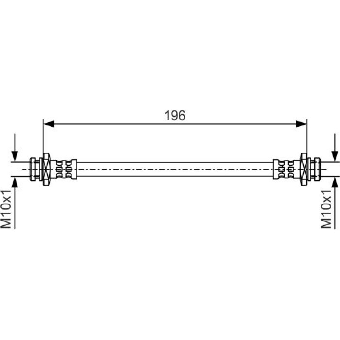BOSCH 1 987 481 A34 Bremsschlauch