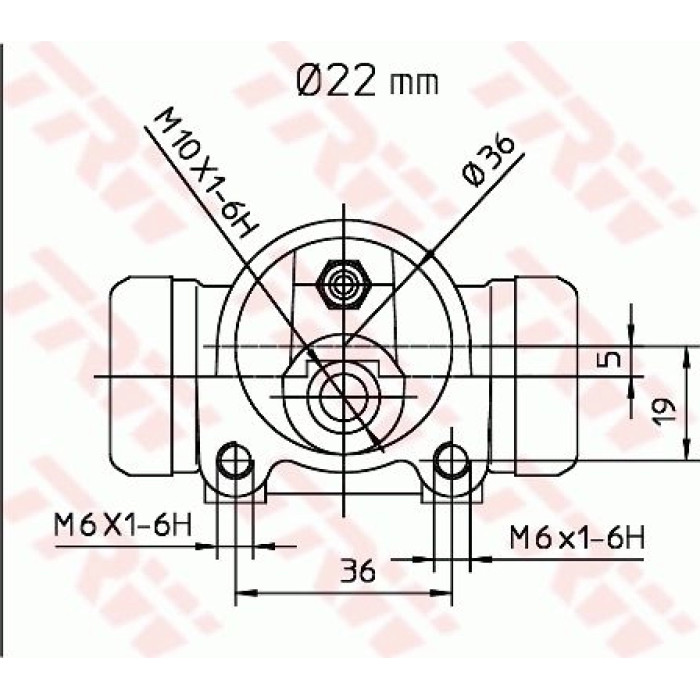 TRW BWH168 Radbremszylinder TRW BWH168 Radbremszylinder